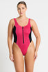 Bond-eye Splice Zip Front One Piece